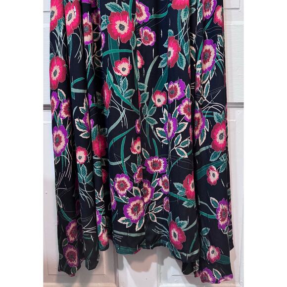NWT Misa Los Angeles Black Floral Open Back Long Sleeve Maxi Dress Size S - Picture 10 of 16